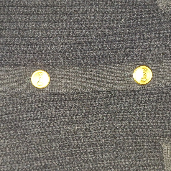 Orvis 100% Shetland wool vest - metal buttons - L - navy blue - Picture 4 of 8